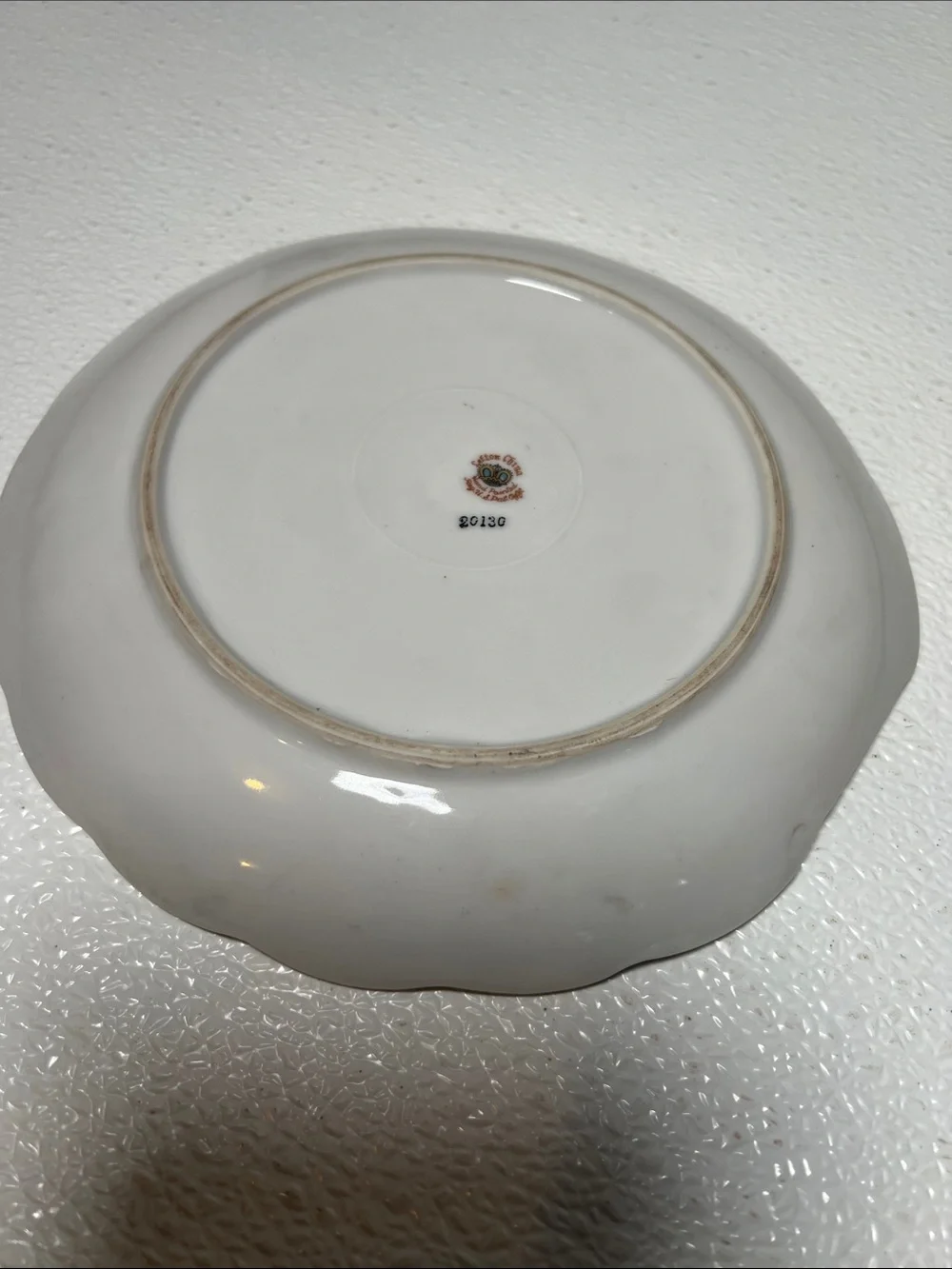 Vintage Lefton Hand-Painted Fruit Motif Porcelain Plate and Oval Bowl - Pair